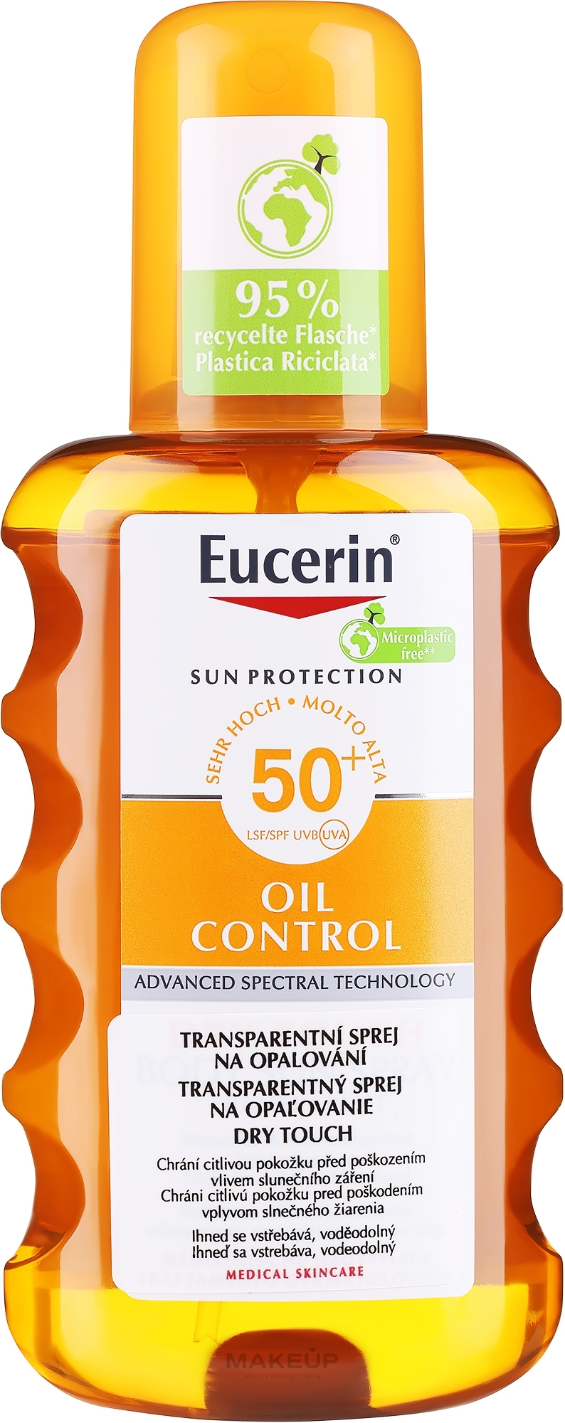 Сонцезахисний спрей для тіла - Eucerin Sun Spray Transparent SPF 50 — фото 200ml