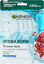 Парфумерія, косметика Тканинна маска для обличчя - Garnier Skin Naturals Hydra Bomb Pomegranate