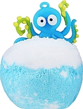 Парфумерія, косметика Бомбочка для ванни з іграшкою, блакитна, восьминіг - Chlapu Chlap Bomb