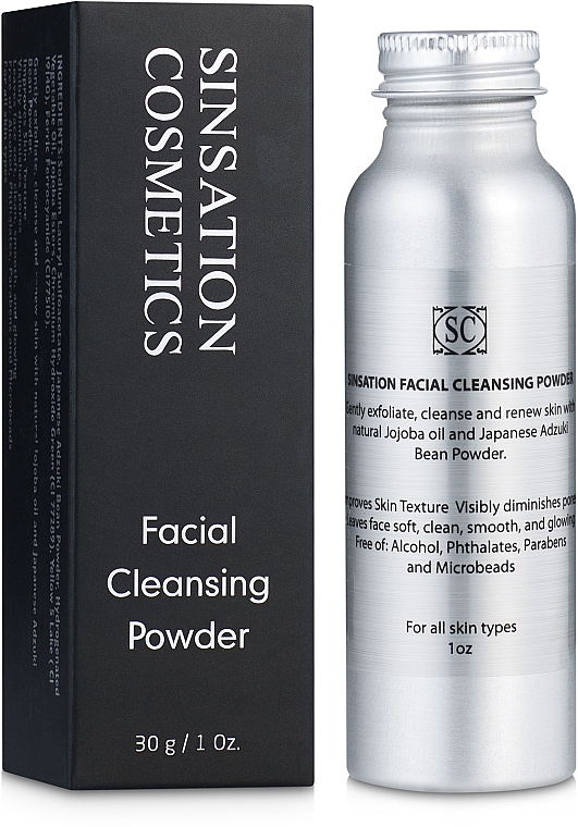УЦІНКА! Очищувальна пілінг-пудра для обличчя - Sinsation Cosmetics Facial Cleansing Powder * — фото N1