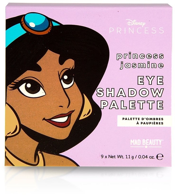 Палетка теней для век "Жасмин" - Mad Beauty Disney POP Princess Mini Jasmine Eyeshadow Palette — фото N1
