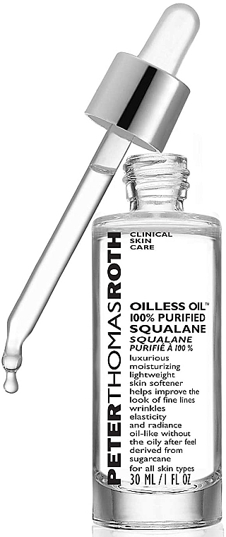 Смягчающее средство со скваланом - Peter Thomas Roth Oilless Oil 100% Purified Squalane — фото N3