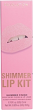 Парфумерія, косметика Набір для макіяжу губ - Makeup Revolution Shimmer Lip Kit Pink Lights (lip/gloss/3ml + lip/pencil/0,8g)