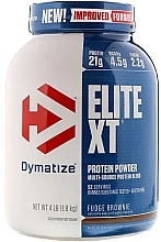 Парфумерія, косметика Сироватковий протеїн "Брауні" - Dymatize Elite XT Protein Powder Fudge Brownie