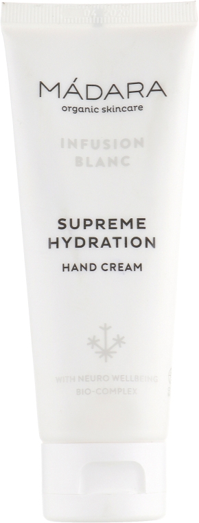 Увлажняющий крем для рук - Madara Cosmetics Infusion Blanc Supreme Hydration Hand Cream