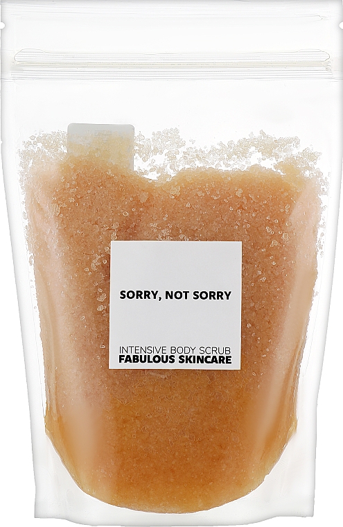 Скраб для тіла, пакет - Fabulous Skincare Intense Body Scrub Sorry, Not Sorry — фото N1