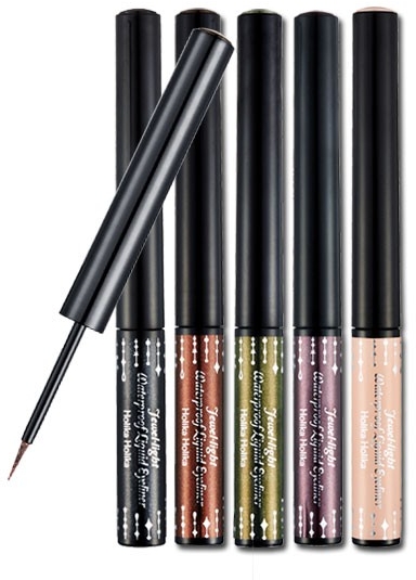 Подводка с мерцающим финишем - Holika Holika Jewel-Light Waterproof Liquid Eyeliner — фото N1