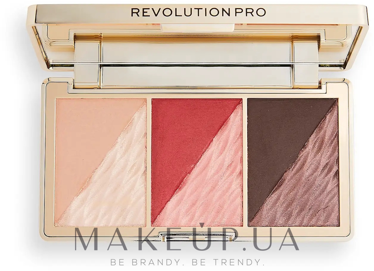 Палетка для макияжа лица - Revolution Pro Crystal Luxe — фото Berry Flush