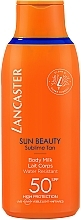 Духи, Парфюмерия, косметика Водостойкое солнцезащитное молочко для тела - Lancaster Sun Beauty Sublime Tan Body Milk SPF50