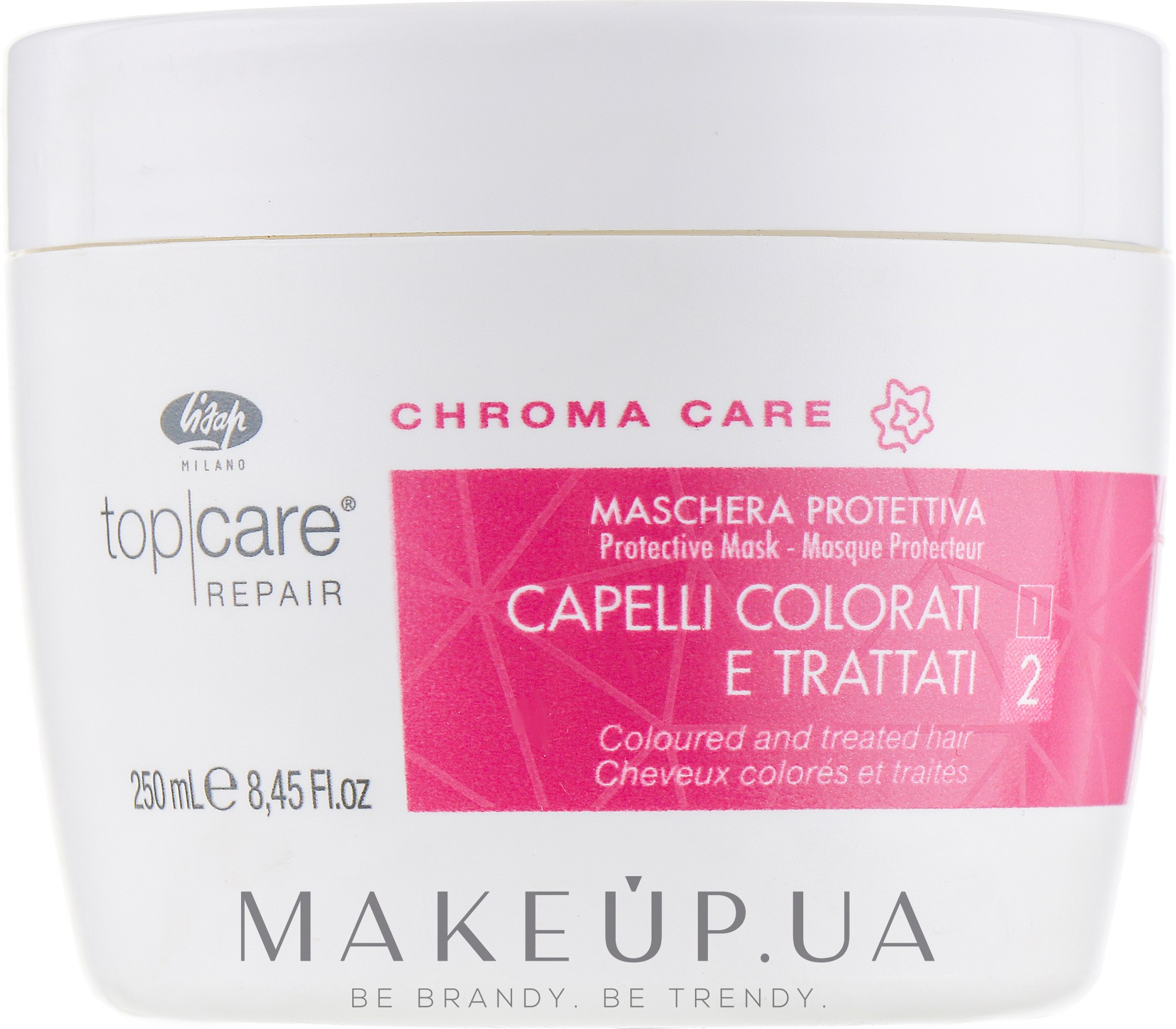 Захисна маска для збереження кольору волосся - Lisap Top Care Repair Chroma Care Protective Mask — фото 250ml