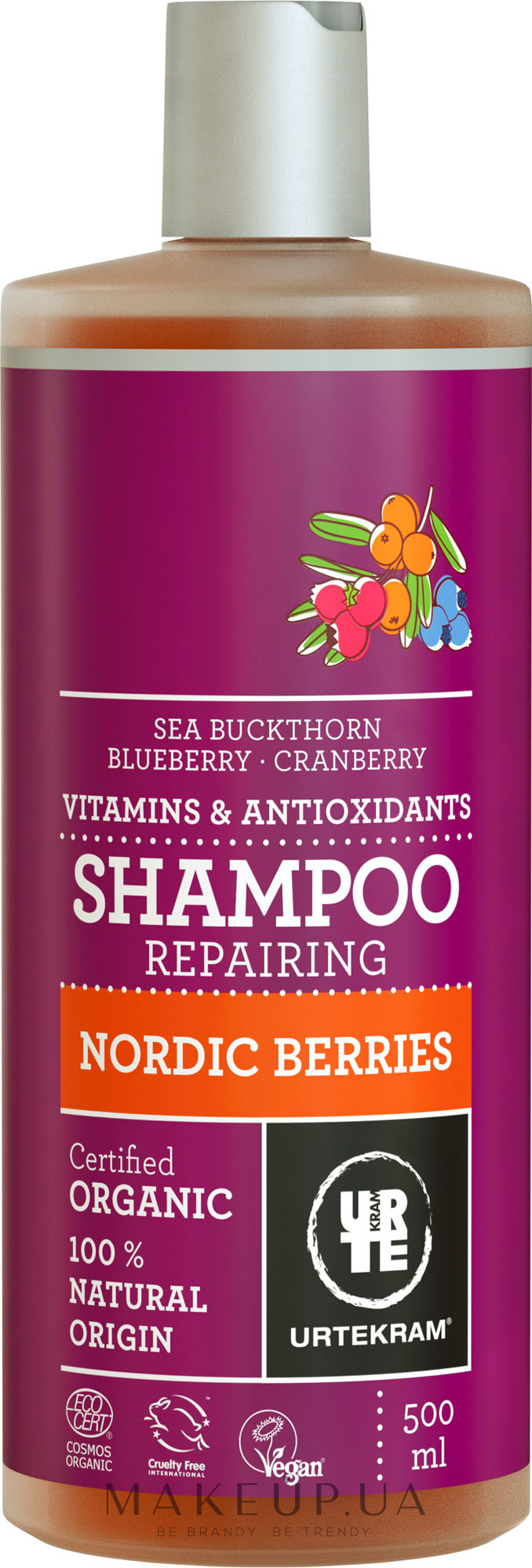 Шампунь "Скандинавські ягоди" - Urtekram Nordic Berries Hair Shampoo — фото 250ml