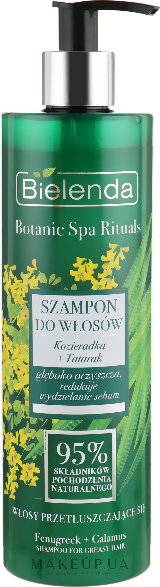 Шампунь "Пажитник + Аир" для жирных волос - Bielenda Botanic Spa Rituals Shampoo — фото 400ml