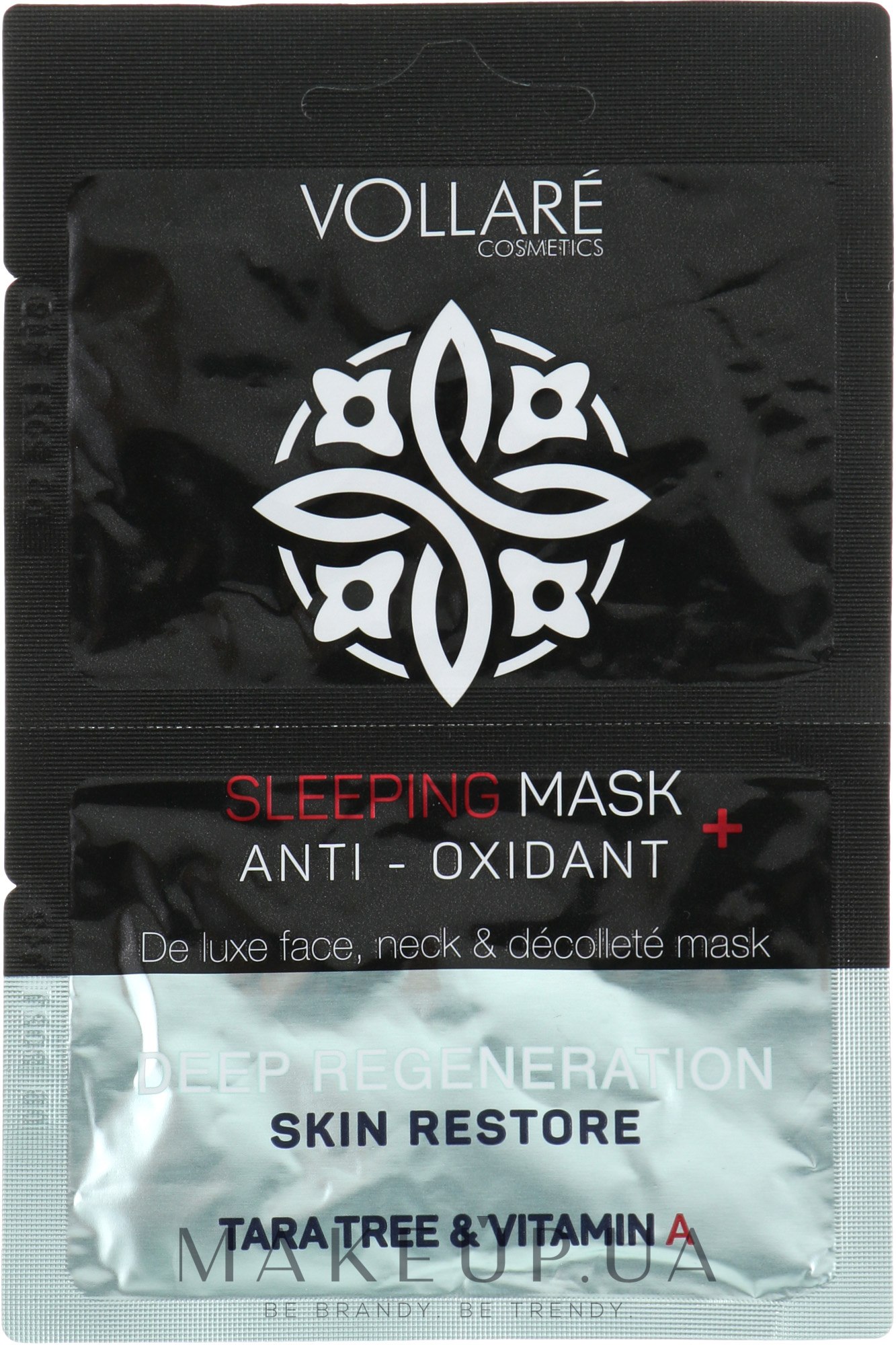 Нічна маска для обличчя регенерувальна - Vollare Anti-Oxidant Sleeping Mask — фото 2x5ml