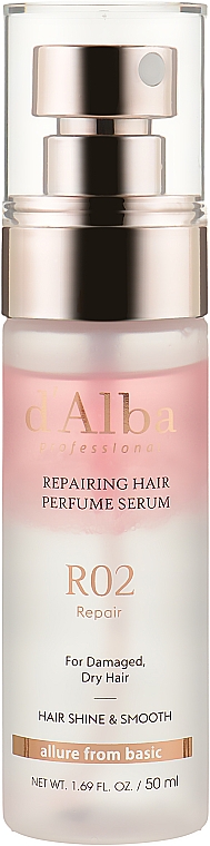 Парфумований серум для відновлення волосся - D'Alba Professional Repairing Hair Perfume Serum — фото N1