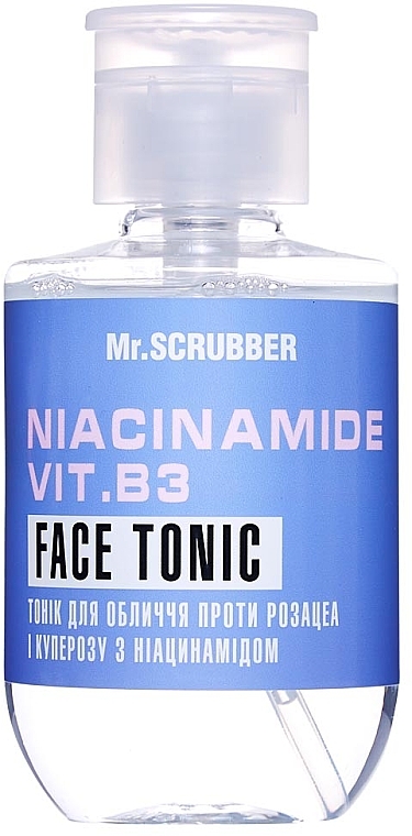 Тонік для обличчя проти розацеа і куперозу з ніацинамідом - Mr.Scrubber Face ID. Niacinamide Vit. B3 Face Tonic