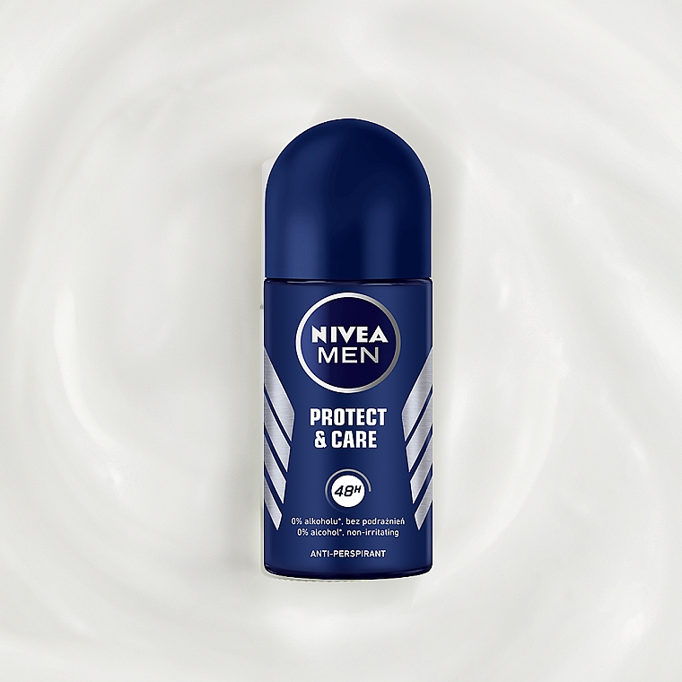 Дезодорант кульковий, антиперспірант - NIVEA MEN 48h Protect & Care Anti-Perspirant — фото N2