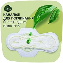 Гігієнічні прокладки з крильцями, 10 шт. - Naturella Classic Camomile Normal, Derma-Cream — фото N3