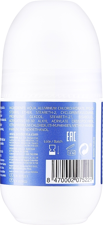 Шариковый дезодорант для мужчин - SesDerma Laboratories Dryses Deodorant For Men — фото N2