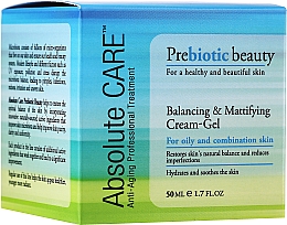 Крем-гель з балансувальним і матовим ефектом - Absolute Care Prebiotic Beauty Balancing&Mattifying Cream-Gel — фото N1