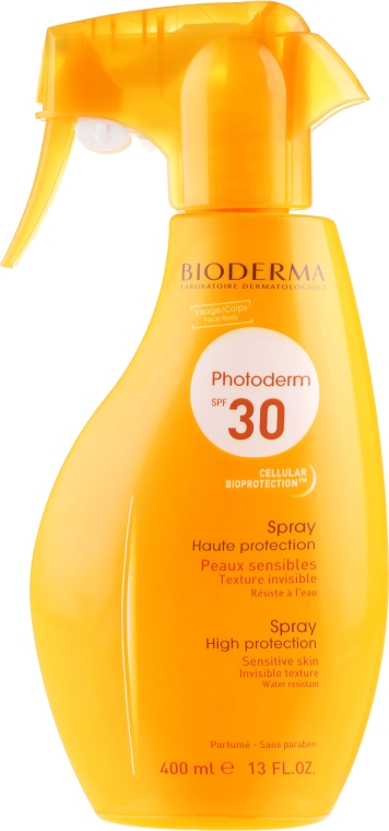 Солнцезащитный спрей для чувствительной кожи - Bioderma Photoderm Spf30 High Protectin Spray — фото N3