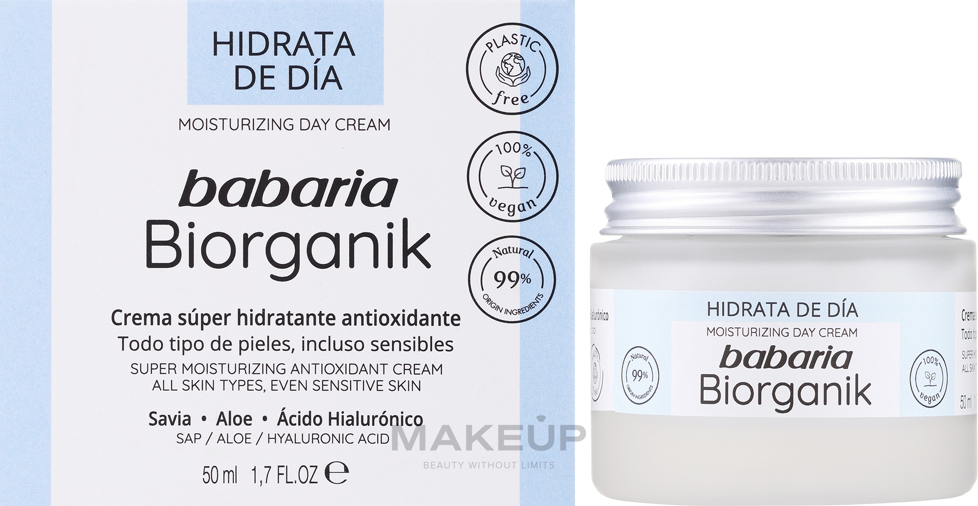 Дневной увлажняющий крем для лица - Babaria Bio Moisturiser During The Day — фото 50ml