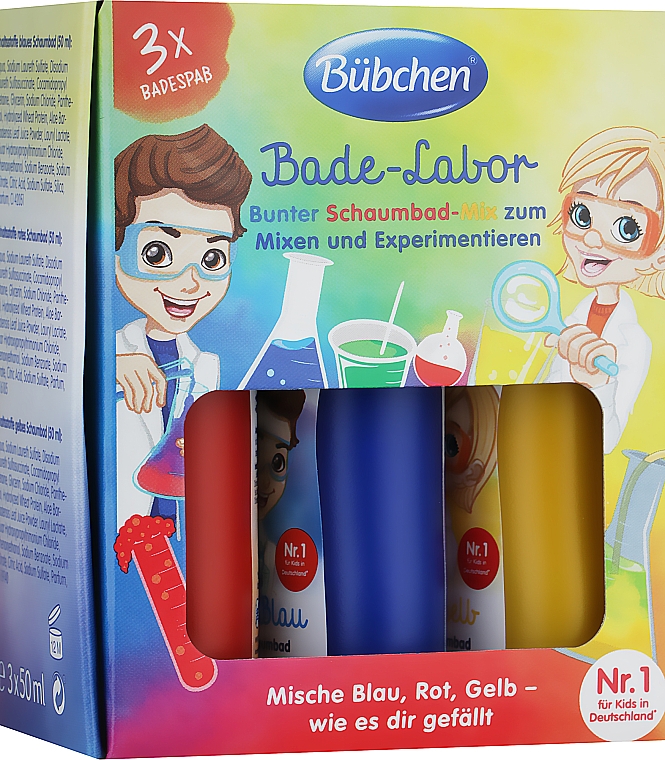 Набор "Лаборатория в ванной" - Bübchen (bath/f/3x50ml)