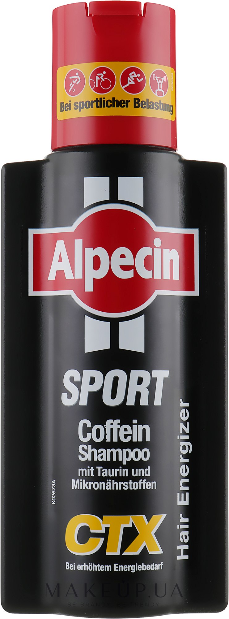 Шампунь з кофеїном від випадіння волосся - Alpecin Sport Caffeine Shampoo CTX — фото 250ml