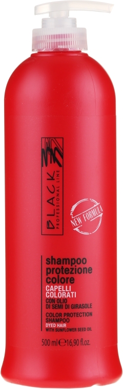 Шампунь для захисту кольору з екстрактом соняшнику - Black Professional Colour Protection Shampoo — фото N3
