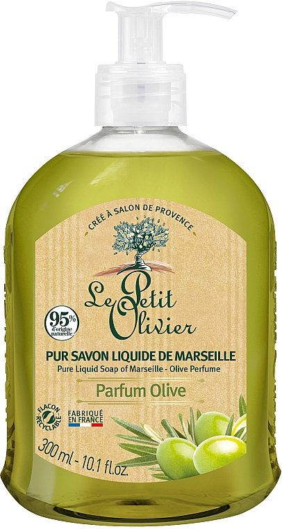 Мыло жидкое с ароматом оливы - Le Petit Olivier Pure liquid traditional Marseille soap-Olive
