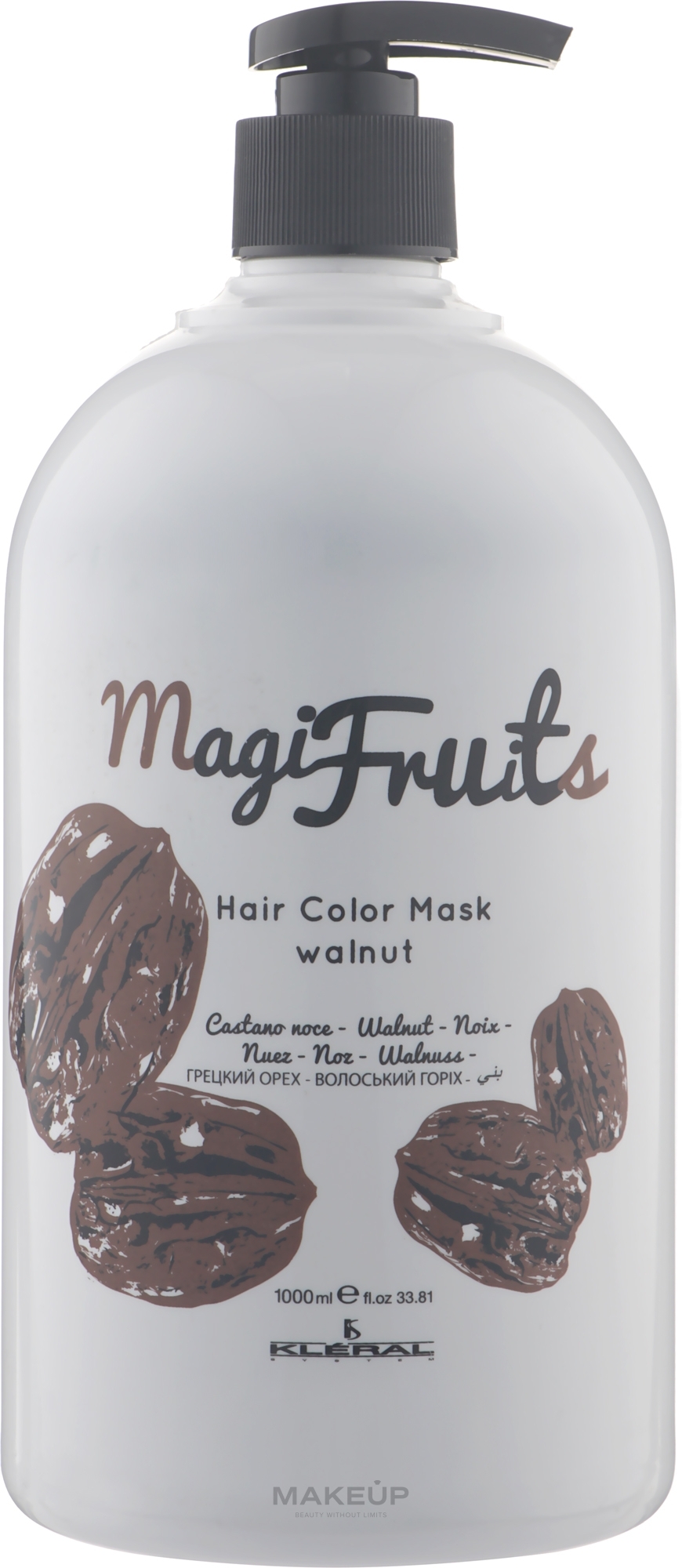 УЦЕНКА Тонирующая маска для волос - Kleral System Magifruits Color Mask * — фото Walnut