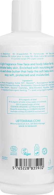 Лосьйон для тіла - Urtekram No Perfume Baby Body Lotion Organic — фото N2