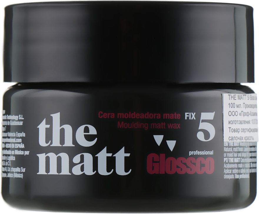 Воск с матовым эффектом экстра сильной фиксации - Glossco The Matt 5 — фото N1