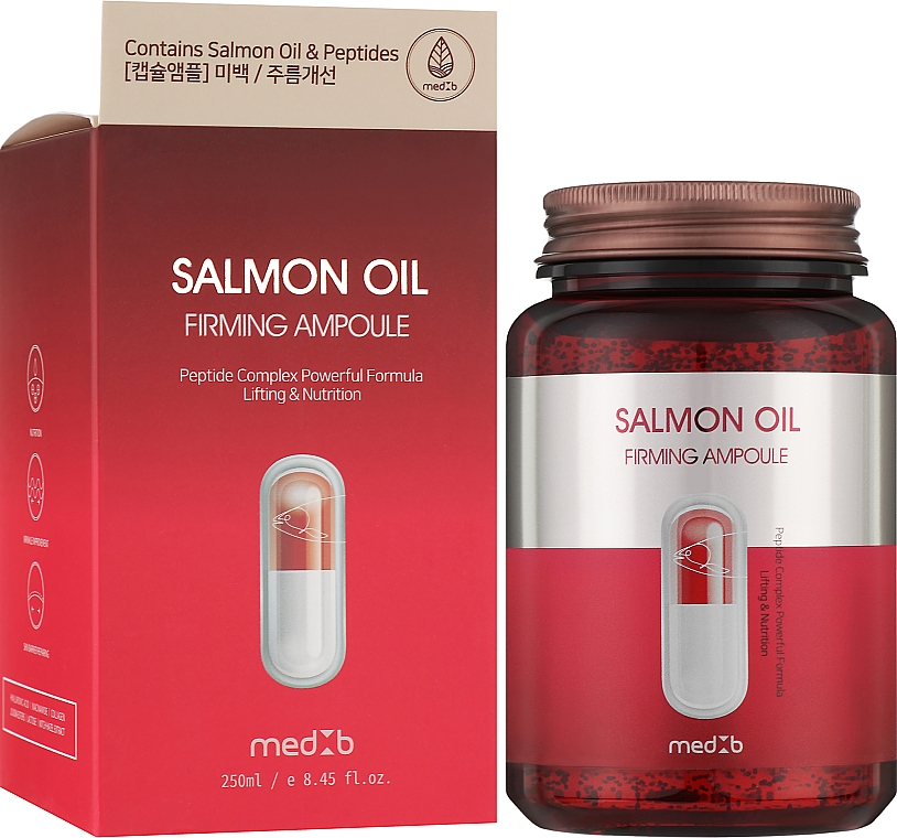 Ампульный гель для лица с маслом лосося укрепляющий - Med B Salmon Oil — фото N2