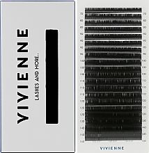 Парфумерія, косметика Накладні вії "Elite", чорні, 20 ліній (mix, 0.07, D, (7-16)) - Vivienne