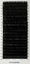 Парфумерія, косметика Накладні вії "Elite", чорні, 20 ліній (0,1, C, 9) - Vivienne