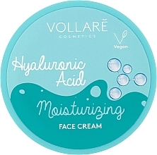 Парфумерія, косметика Зволожувальний крем для обличчя - Vollare Hyaluronic Acid Moisturizing Face Cream