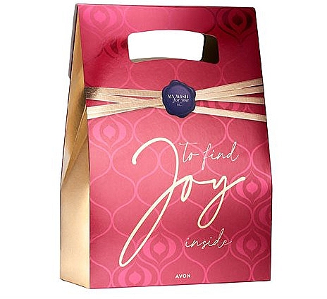 Подарункова упаковка, рожево-золота - Avon To FInd Joy Inside — фото N1