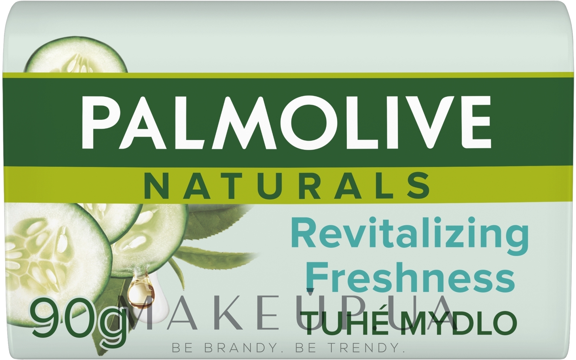 Твердое мыло "Зеленый чай и Огурец" увлажняющее - Palmolive Naturals — фото 90g