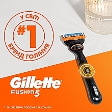 Сменные кассеты для бритья, 4 шт. - Gillette Fusion Power — фото N8