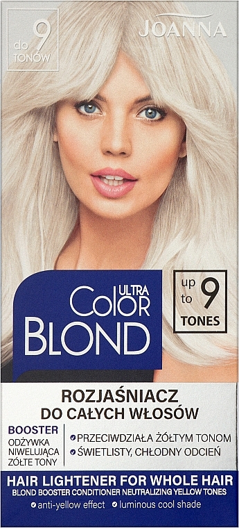 Висвітлювач для волосся - Joanna Ultra Color Blond 9 Tones