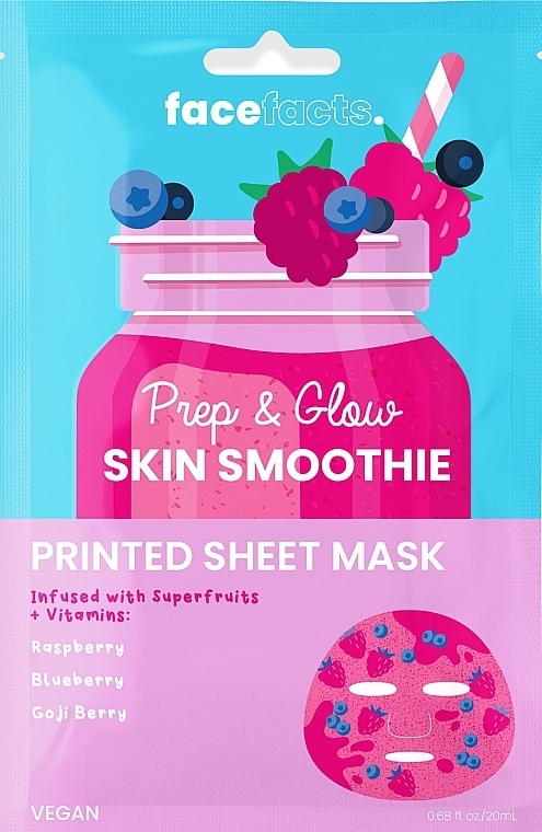 Тканевая маска для лица "Prep & Glow" - Face Facts Sheet Mask — фото N1