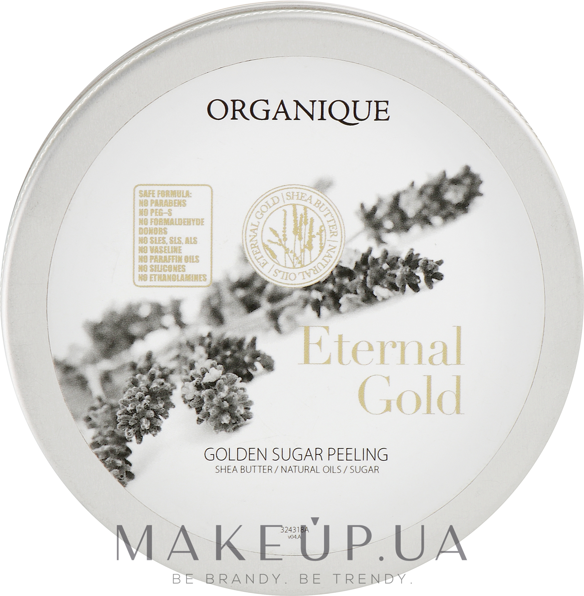 Цукровий пілінг для тіла - Organique Eternal Gold Golden Sugar Peeling — фото 200ml