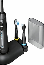 Звукова зубна щітка з насадками, PC-EZS 3056, чорна - ProfiCare — фото N2