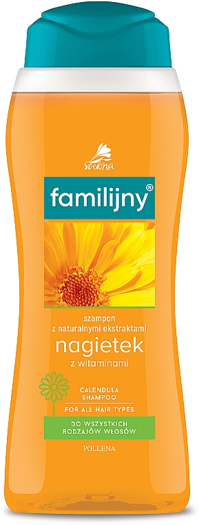 Шампунь для всіх типів волосся - Pollena Savona Familijny Marigold & Vitamins Shampoo — фото N1