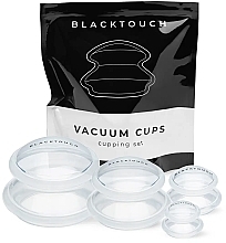 Прозорі антицелюлітні вакуумні баночки для тіла, 4 шт. - BlackTouch — фото N1