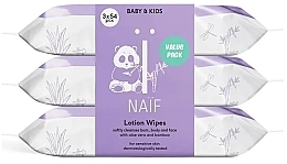 Парфумерія, косметика Вологі серветки для чутливої шкіри - Naif Lotion Wipes