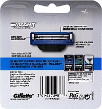Сменные кассеты для бритья, 12 шт. - Gillette Mach3 Turbo — фото N3