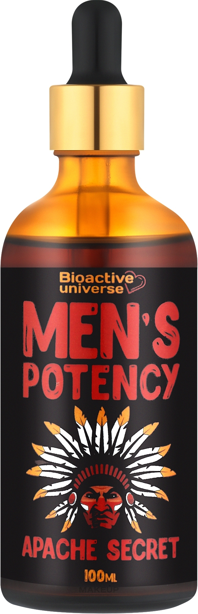 Средство для потенции с перцем чили, высокая концентрация - Bioactive Universe Men's Potency Apache Secret — фото 100ml