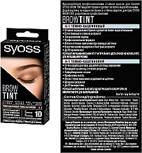 УЦЕНКА Стойкая краска для бровей - Syoss Brow Tint * — фото N3