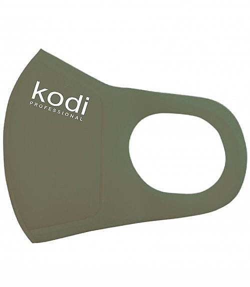 Двошарова маска з неопрену без клапана, хакі з логотипом "Kodi Professional" - Kodi Professional — фото N1